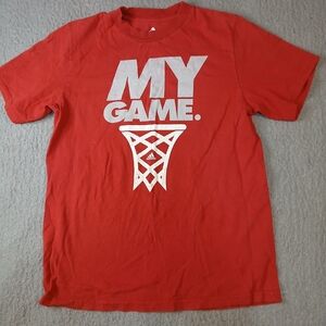 Adidas Red Basketball Graphic Tee